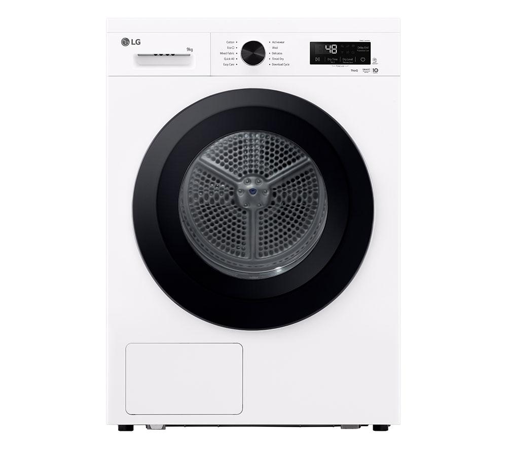 LG X10 Series ThinQ RHX1009NWK 9 kg Heat Pump Tumble Dryer - White
