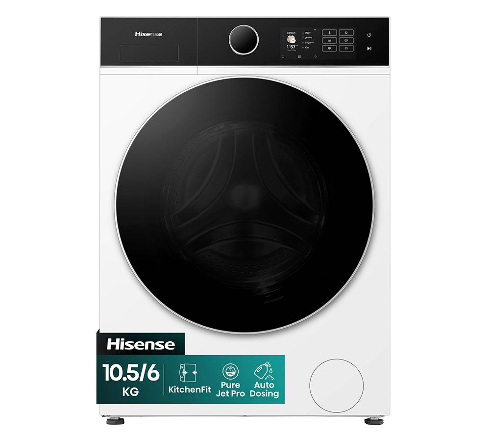 HISENSE KitchenFit 5i Series WD5I1045BWQ WiFi-enabled 10.5 kg Washer Dryer - White