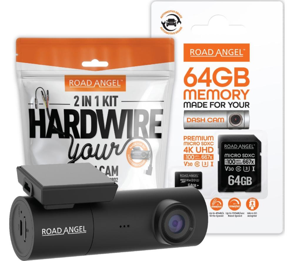 ROAD ANGEL Halo Spark Deluxe Kit Full HD Dash Cam - Black