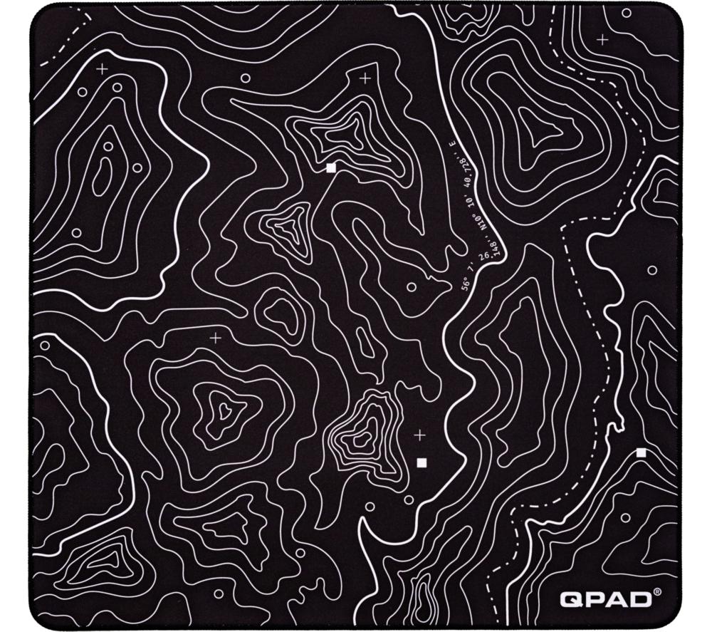 QPAD Edge Poron Mouse Mat - Black & White, Large
