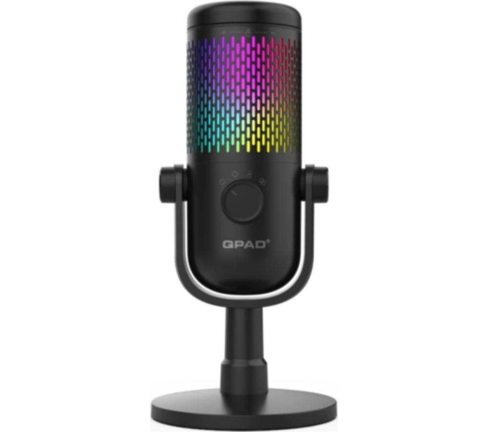 QPAD Omnibeam Stream RGB Pro Microphone - Black