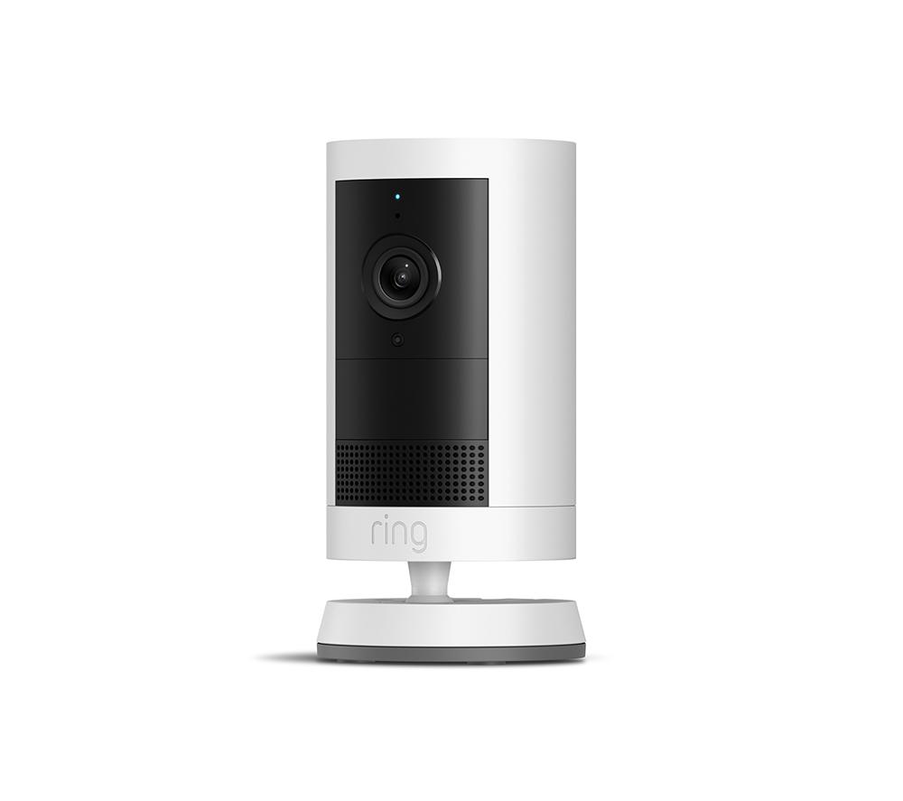 RING Outdoor Cam Plus Battery 2K WiFi Security Camera - White