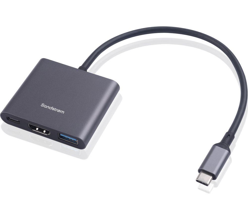 SANDSTROM S3IN1CA26 3-port USB Type-C Connection Hub
