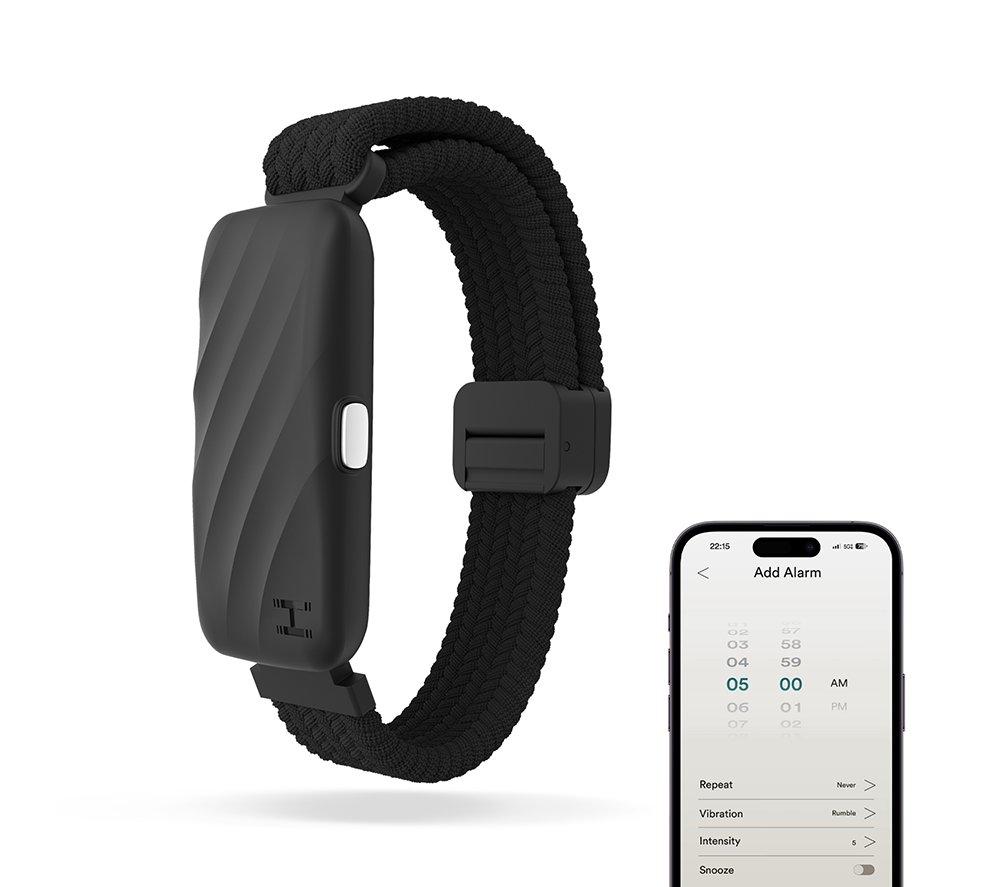 HOMEDICS WakeBand Silent Alarm Wristband - Black