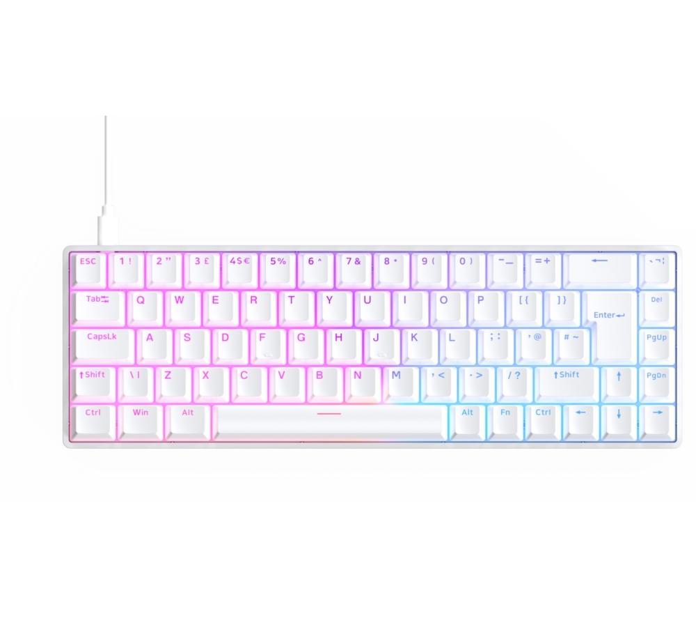 QPAD Flux 65 Model 5 Magnetic Hall Effect Gaming Keyboard - White