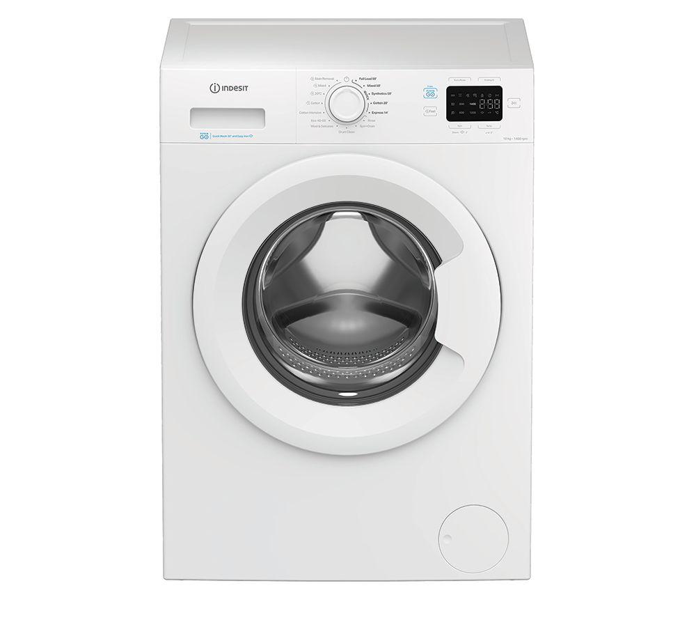 INDESIT Push&Go IP 1046 UK 10 kg 1400 Spin Washing Machine - White
