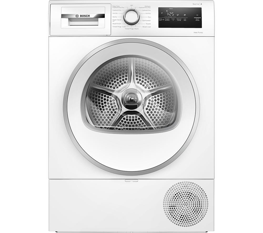 BOSCH Series 4 WTH85226GB 8 kg Heat Pump Tumble Dryer - White