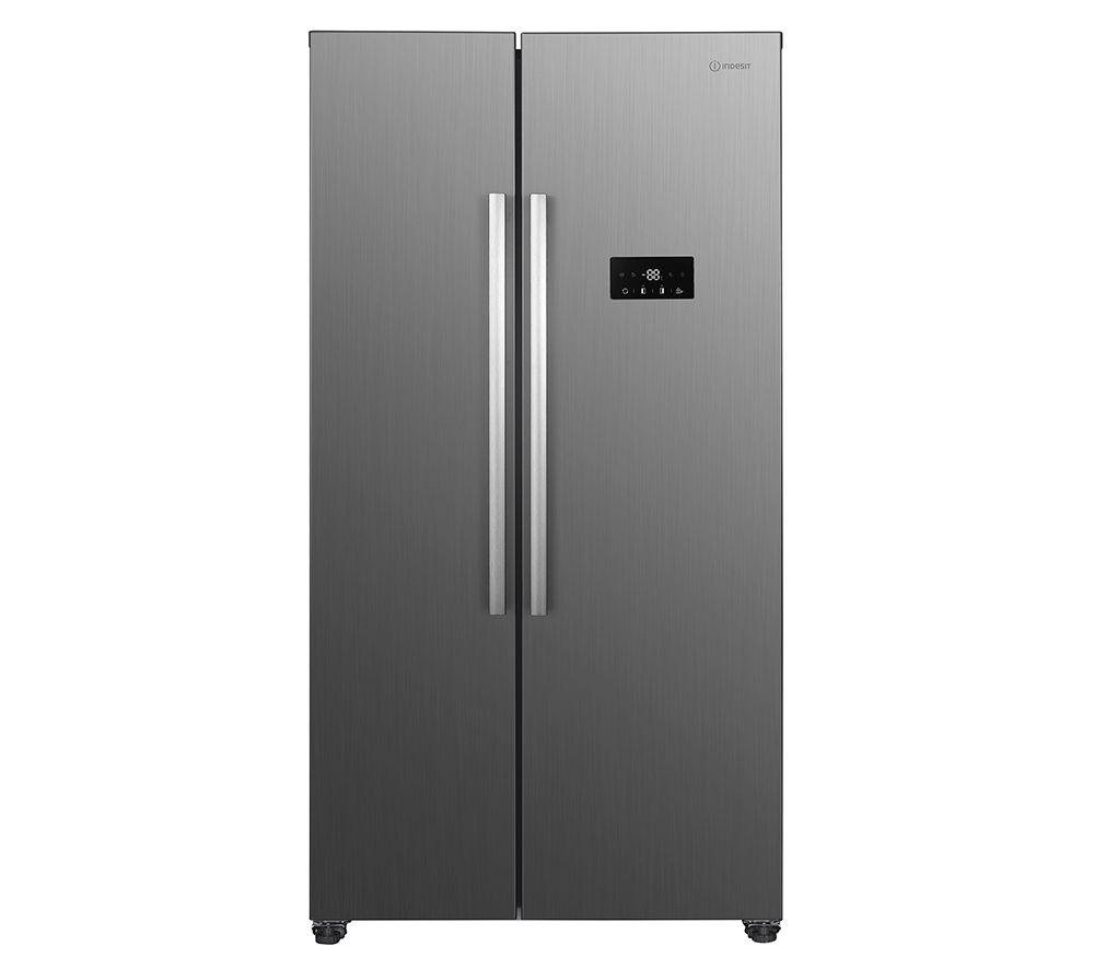 INDESIT INGF 6441 XP4UK American-style Fridge Freezer - Inox