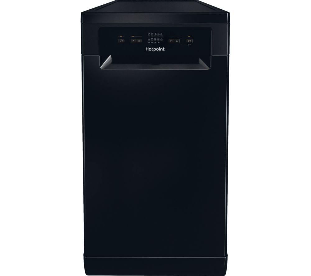 HOTPOINT HP2FE10CS90BUK Slimline Dishwasher - Black