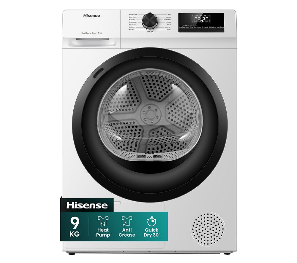 HISENSE 1Q Series DH1Q902BW2 9 kg Heat Pump Tumble Dryer - White