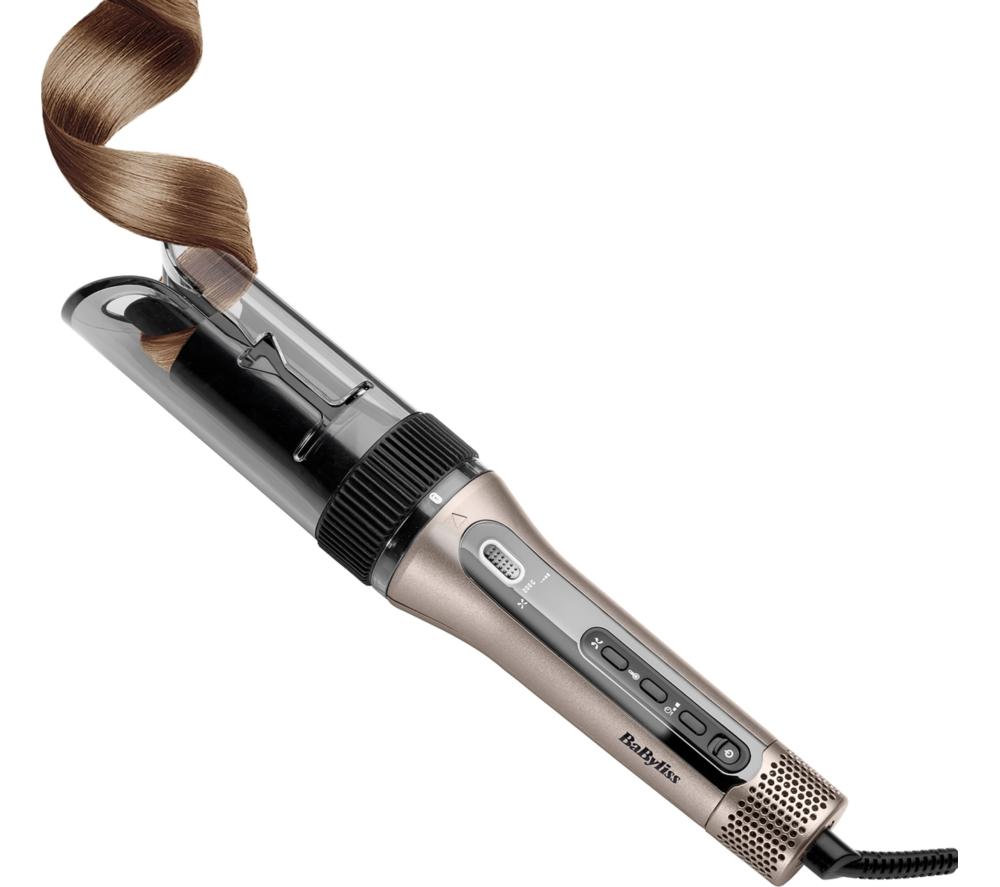 BABYLISS Style Secret Air C6688U Automatic Rotating Hair Curler & Waver - Silver & Black