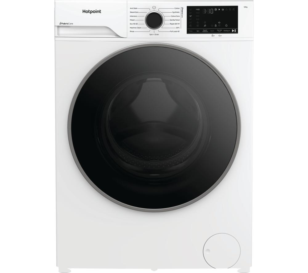 HOTPOINT FabricCare HBCA 123G CARE UK 12 kg 1400 Spin Washing Machine - White