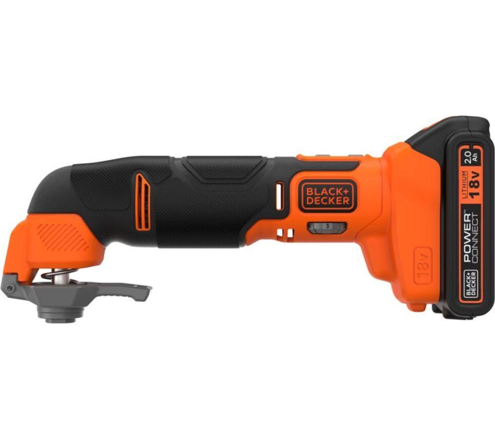 BLACK  DECKER BDCOS18D1K-GB 18 V Cordless Oscillating Tool -  Orange & Black