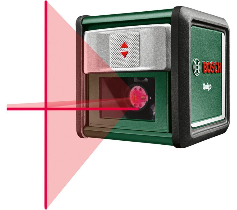 BOSCH Quigo Cross Line Laser - Green & Black
