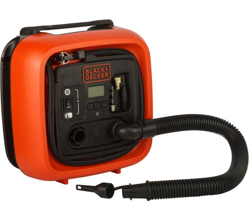 BLACK  DECKER ASI400-XJ 12 V High Volume Cordless Inflator - Orange