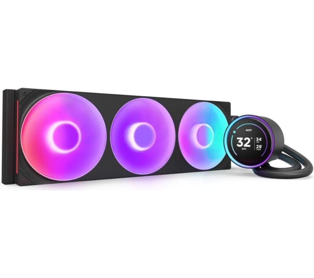 NZXT Kraken Elite 420 RGB 420 mm Liquid CPU Cooler - RGB LED, Black