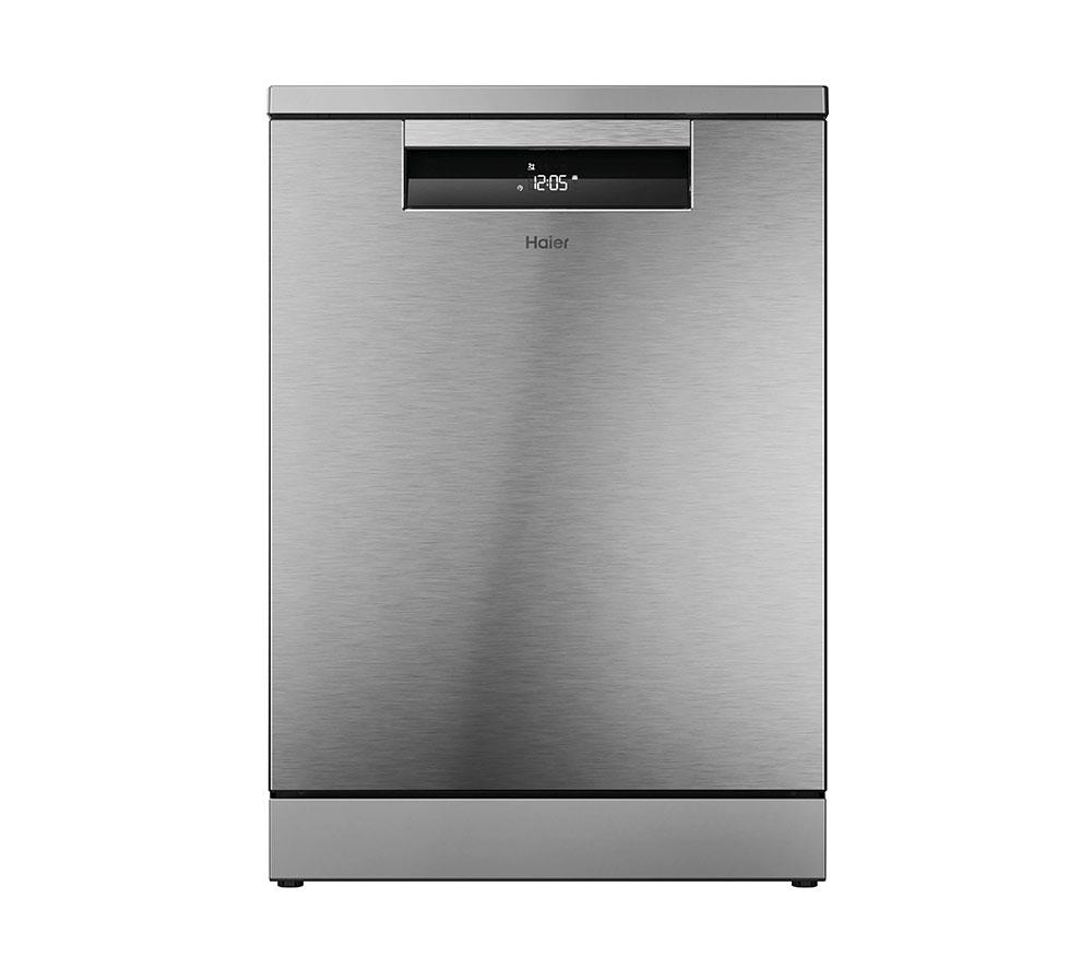 HAIER XF 4A4M0X-80 Full-size WiFi-enabled Dishwasher - Silver