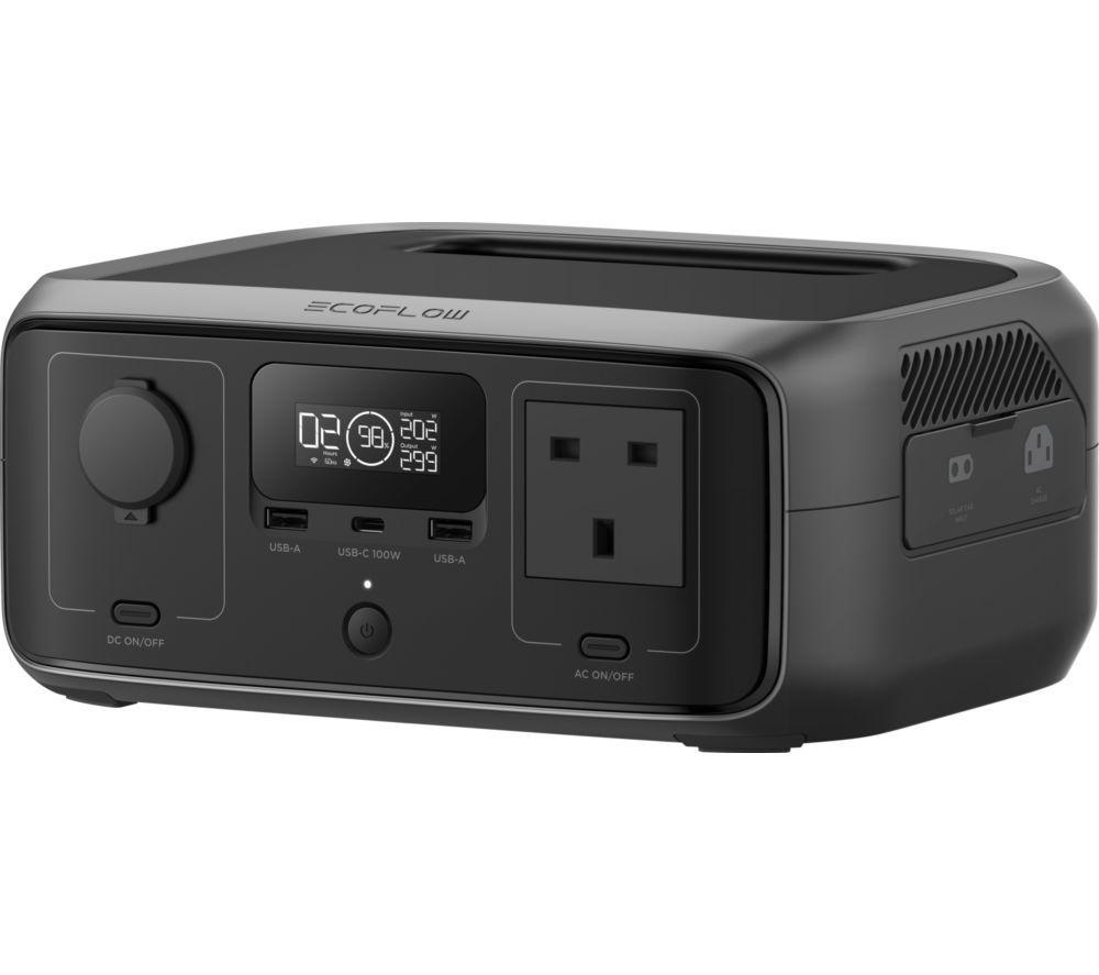 ECOFLOW RIVER 3 UPS 245 Wh Portable Power Station - Black