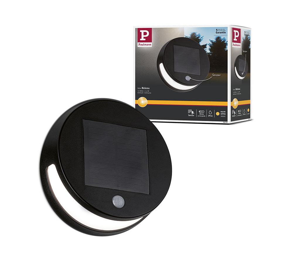 PAULMANN Helena Motion Sensor Solar Wall Light