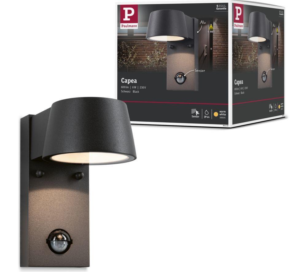 PAULMANN Capea Outdoor LED Wall Light with Motion Sensor - Anthracite
