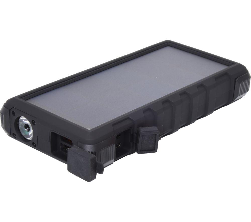 SANDBERG 24000 mAh Portable Solar Power Bank - Blue & Black