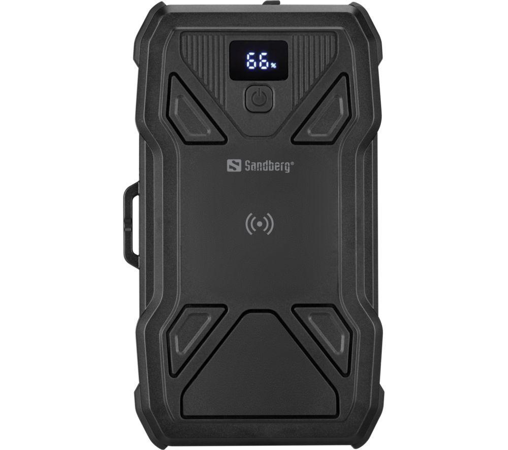 SANDBERG 27000 mAh Portable 5-Panel Solar Power Bank - Black