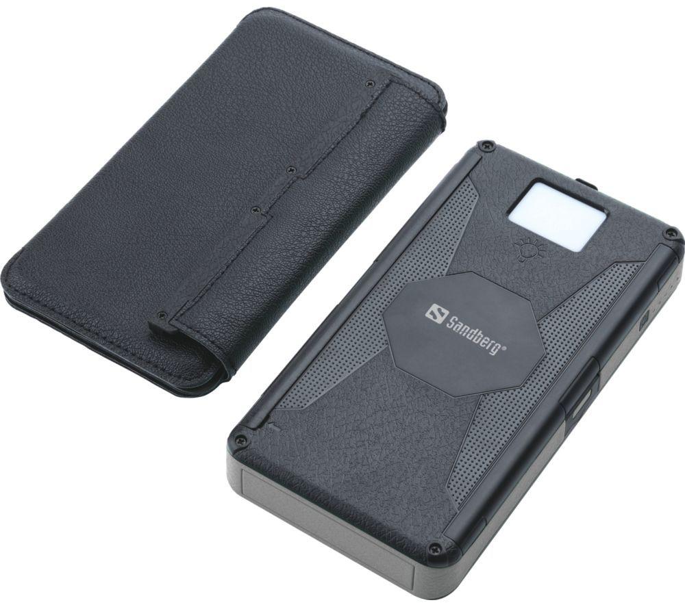 SANDBERG 20000 mAh Portable 6-Panel Solar Power Bank - Black