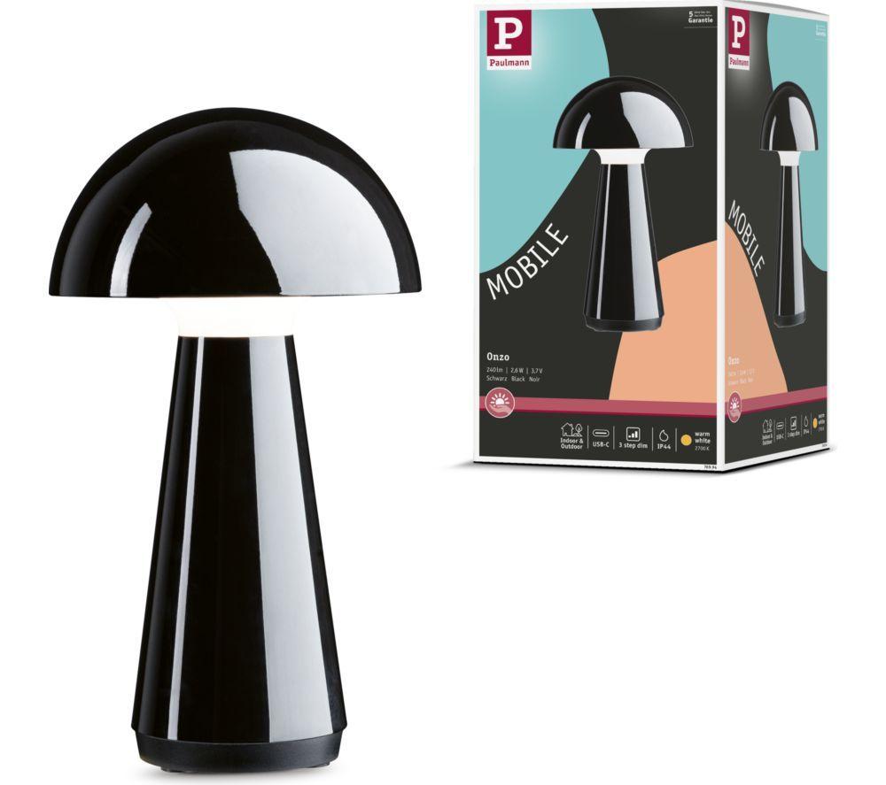 PAULMANN Onzo Mobile Table Lamp - Black