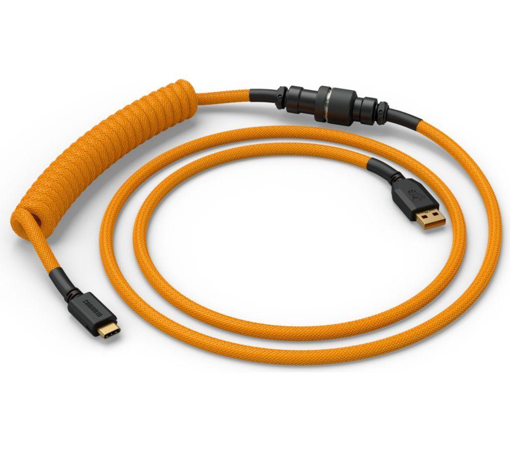 GLORIOUS Coiled USB to USB Type-C Keyboard Cable - Glorious Gold