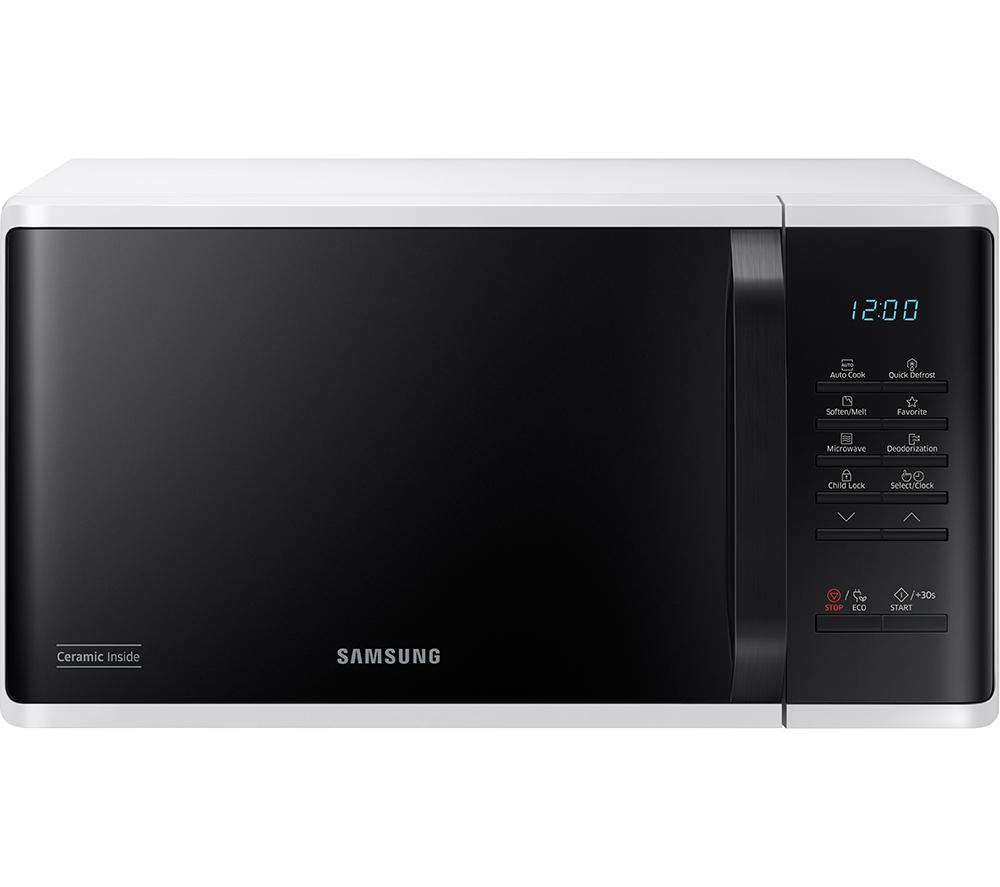 SAMSUNG MS23K3513AW Solo Microwave - White & Black