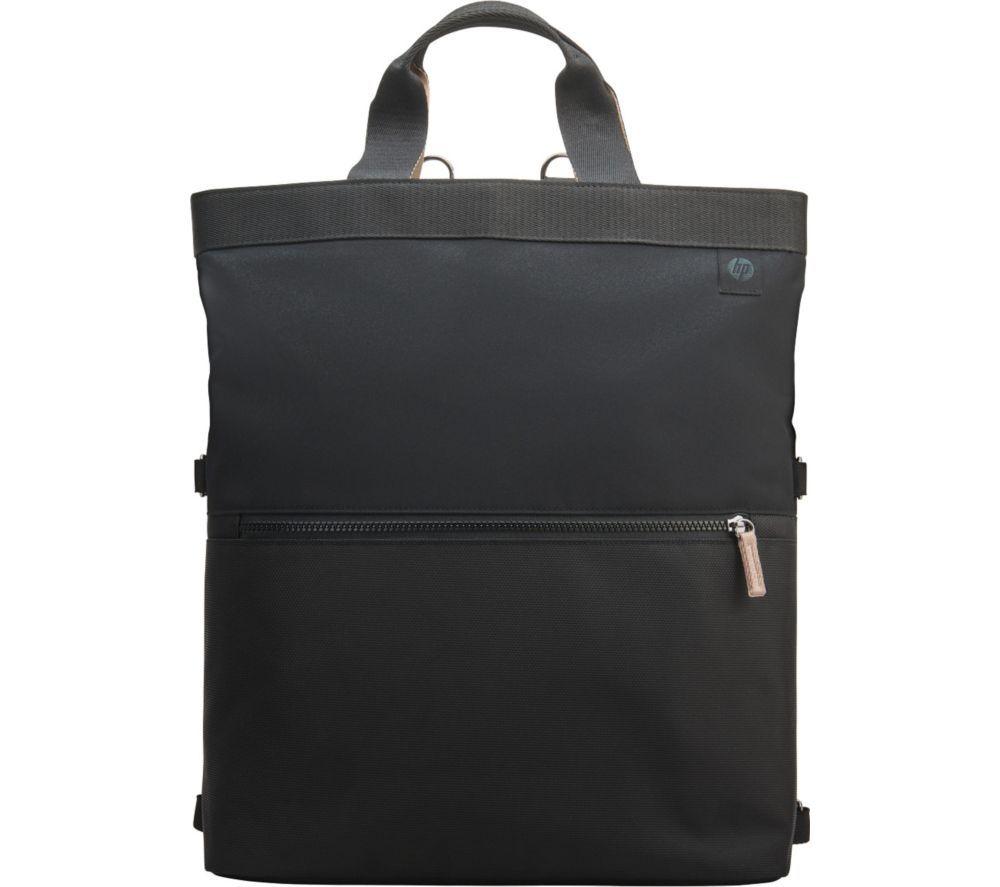 HP Convertible 14inch Laptop Backpack Tote - Black & Taupe