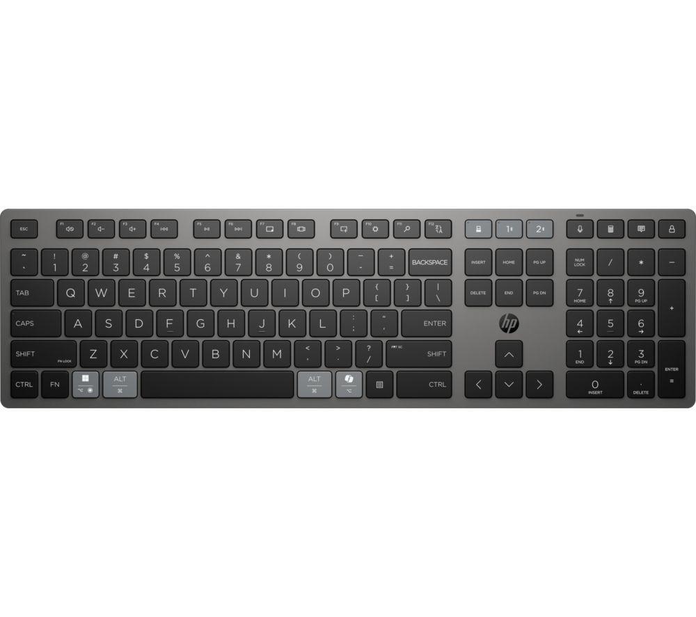 HP 720 Multi-Device Rechargeable Wireless Keyboard - Nightfall Black