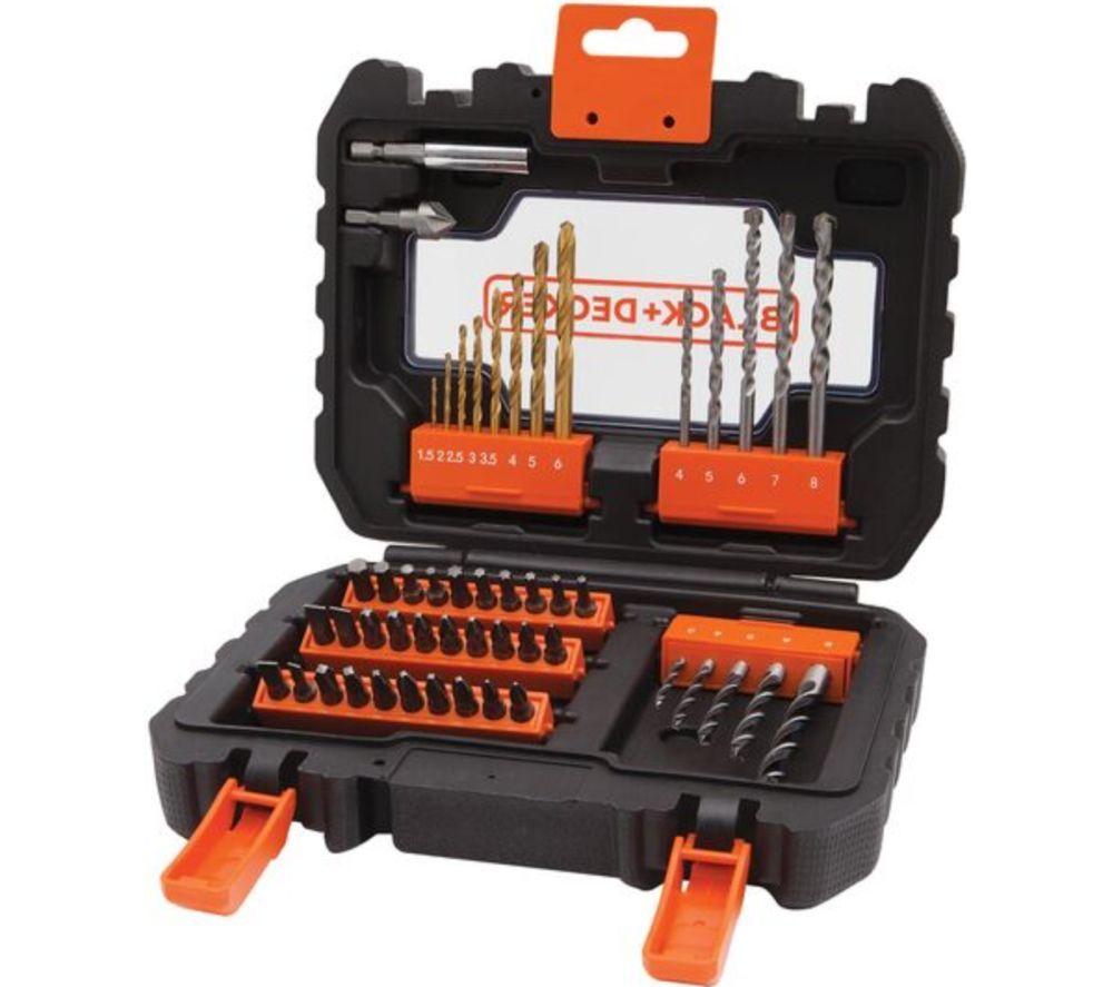 BLACK  DECKER A7232-XJ 50 Piece Drill Set - Black