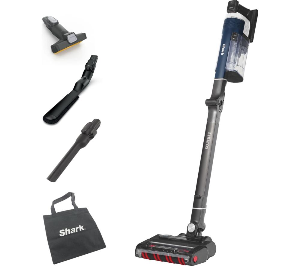 SHARK Stratos Anti Hair Wrap Plus with Pet Tool IZ411UKT Cordless Vacuum Cleaner - Deep Navy