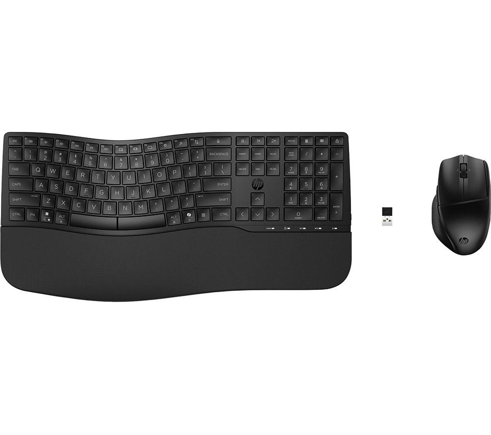 HP 680 Comfort Dual-Mode Wireless Keyboard & Mouse Set - Black