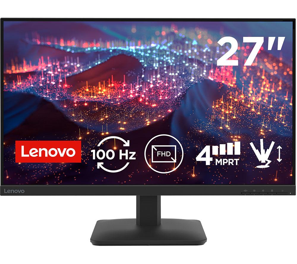 LENOVO L27-4e Full HD 27inch IPS Monitor - Raven Black