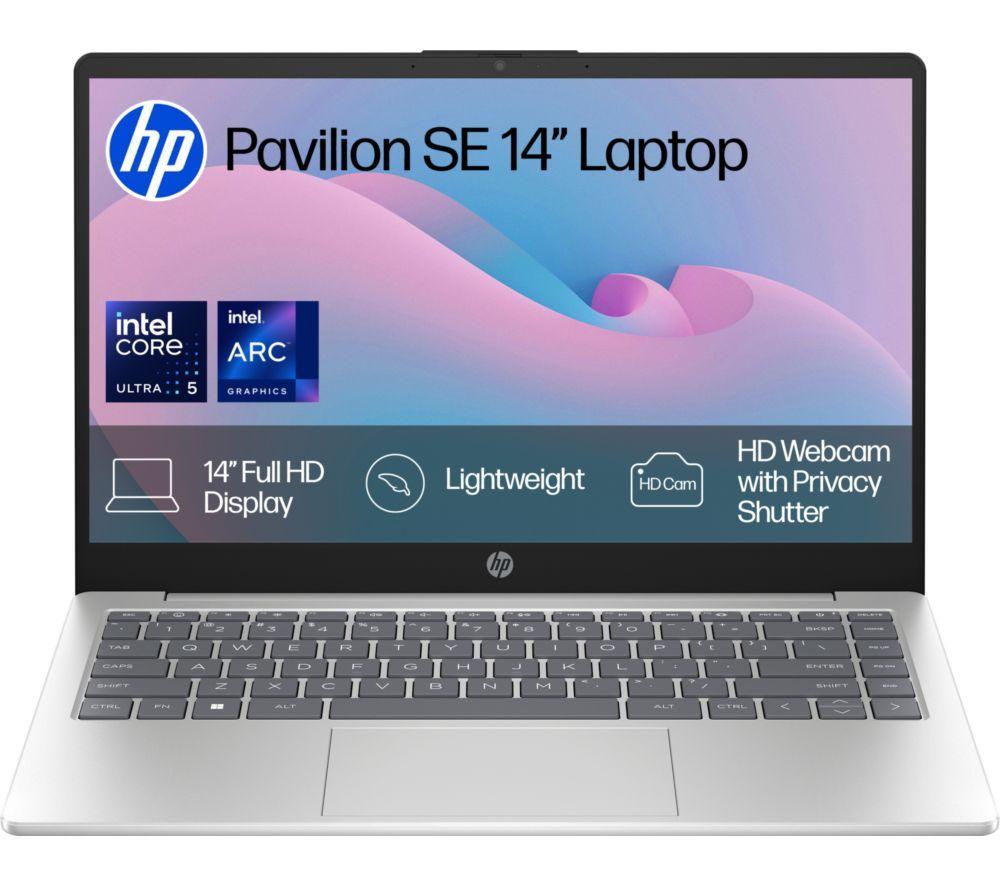 HP 14-ep1520sa 14inch Laptop - Intel®Core  Ultra 5, 256 GB SSD, Silver