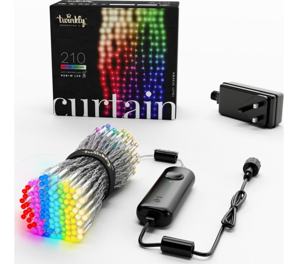 TWINKLY Curtain Gen 2.5 Smart RGB LED String Lights - 210 LEDs