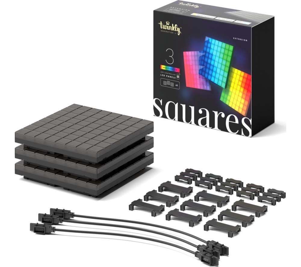 TWINKLY Squares Smart LED Light Panel Extension - 3 Panels