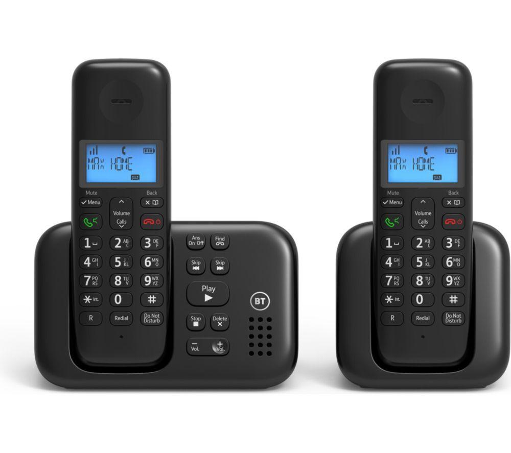 BT 3960 Cordless Phone - Twin Handsets, Black