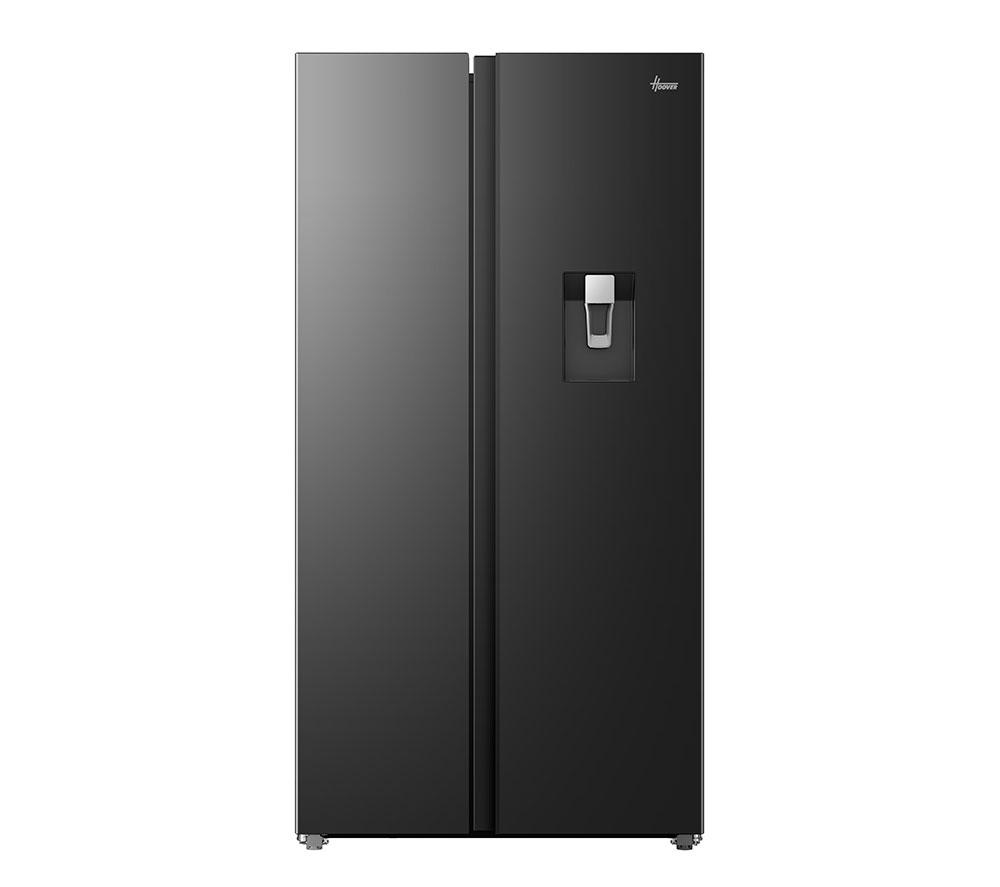 HOOVER HONSQ2T918EWBK SBS WD American-Style Fridge Freezer - Black