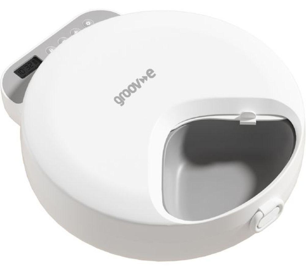 GROOV-E GV-PT02 Pet-Tech Automatic Wet Food Feeder - White