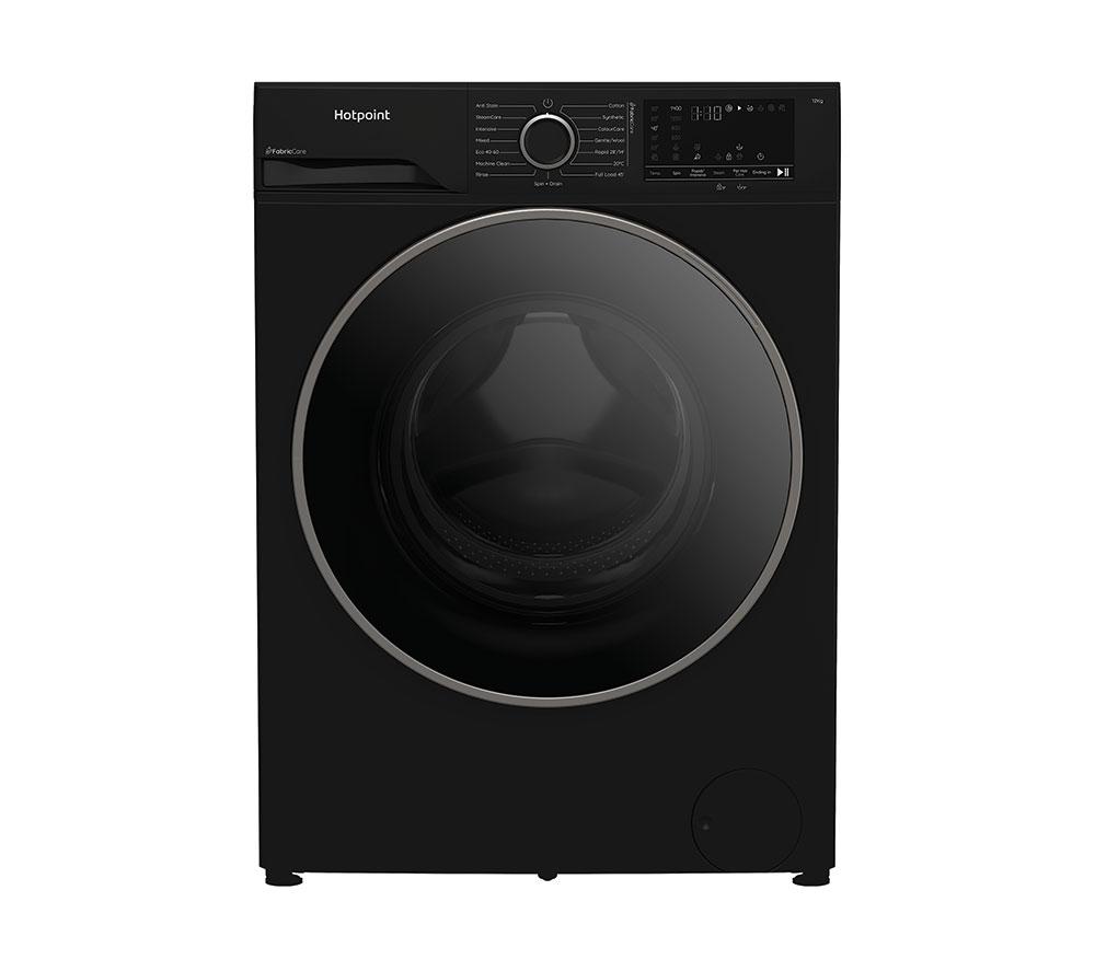 HOTPOINT FabricCare HBCA 123B CARE UK 12 kg 1400 Spin Washing Machine - Black