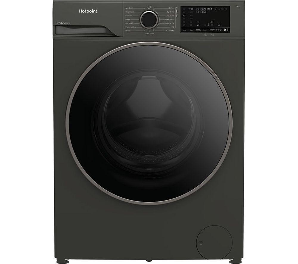 HOTPOINT FabricCare HBCA 123G CARE UK 12 kg 1400 Spin Washing Machine - Grey