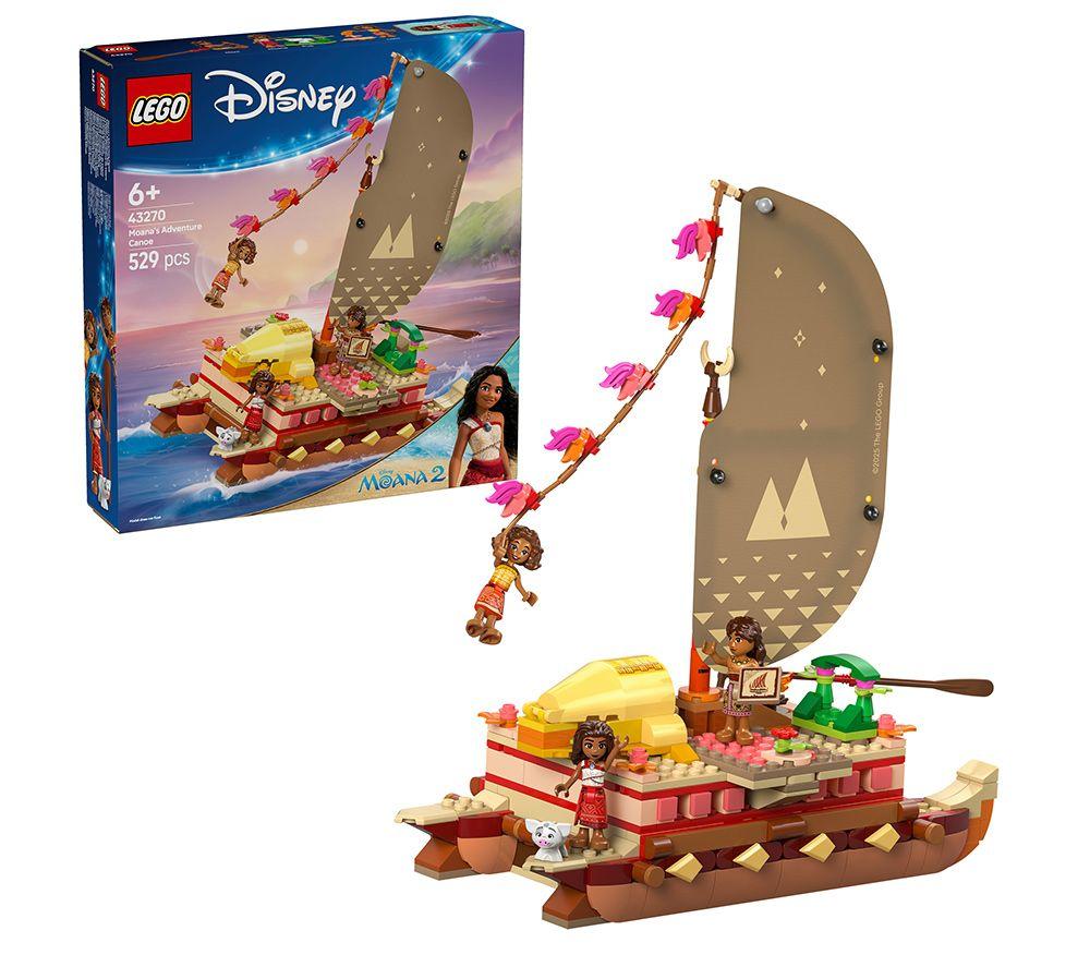 LEGO Disney Princess 43270 Moana's Adventure Canoe Set