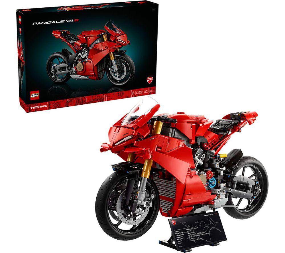 LEGO Technic 42202 Ducati Panigale V4 S Motorcycle Set for Adults