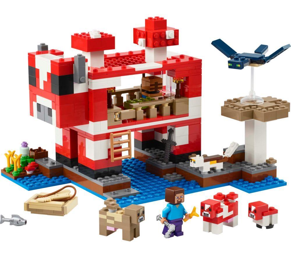 LEGO Minecraft 21270 The Mooshroom House Set