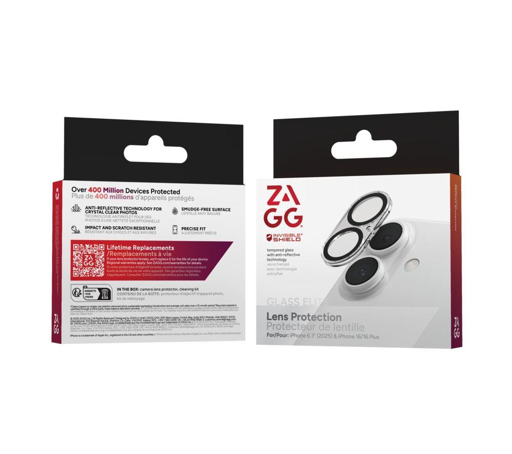 ZAGG InvisibleShield iPhone 17 Clear View Camera Protector - Clear