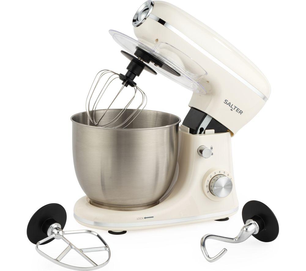 Salter Retro Stand Mixer - Cream, Cream