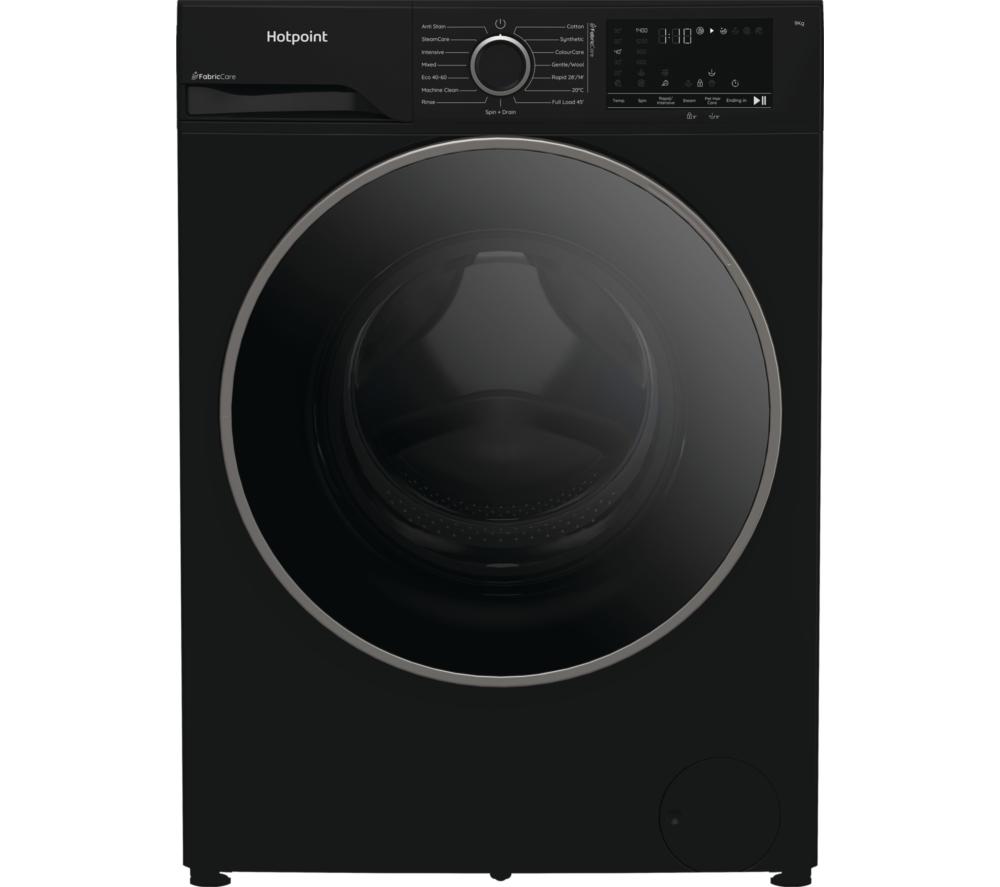 HOTPOINT FabricCare HBCA 93B CARE UK 9 kg 1400 Spin Washing Machine - Black